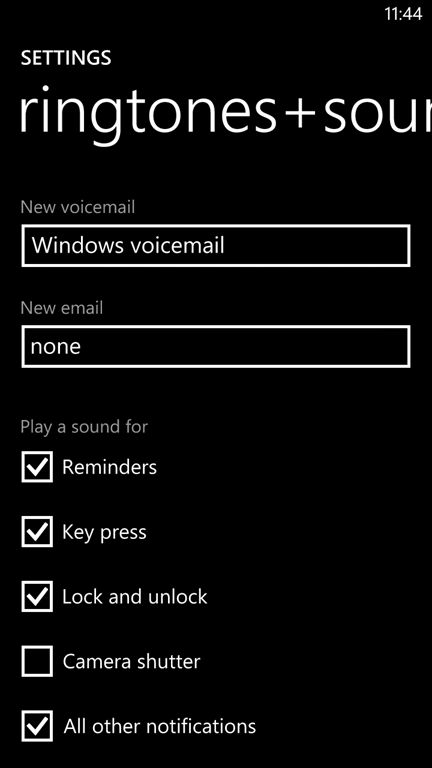 Screenshot Windows Phone