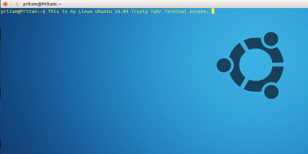 ubuntu open terminal screen
