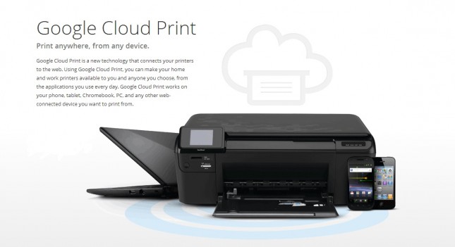 print to google cloud printer from phone