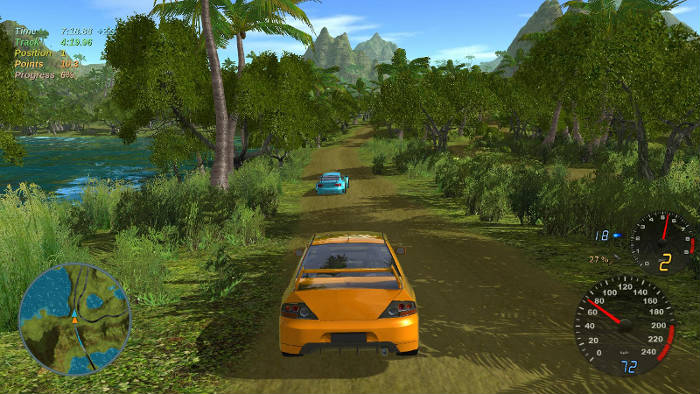 jogo de corrida Stunt Rally no Linux - como instalar o via Flatpak