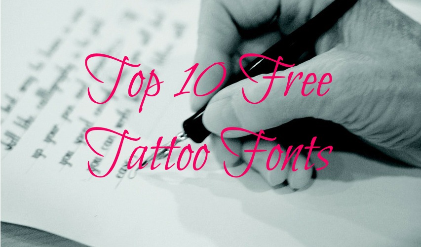 Top 10 Free Tattoo Fonts