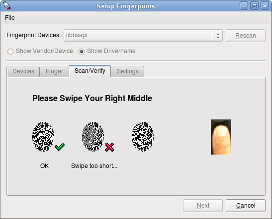 ubuntu install fingerprint reader