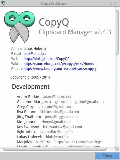 CopyQ 7.1.0 instal the new