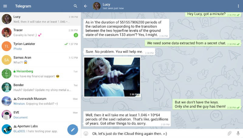 Telegram-screen