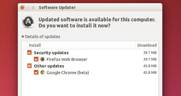 update firefox linux