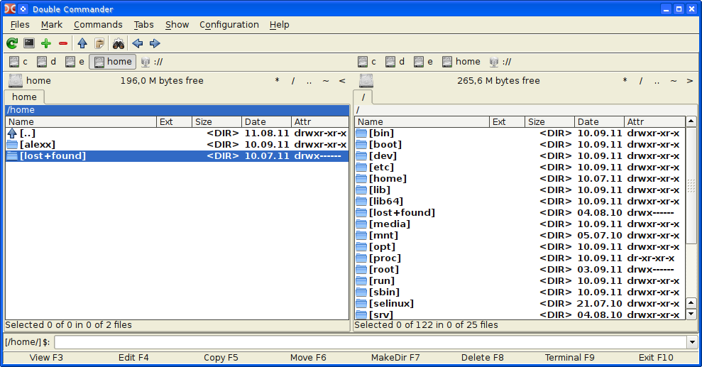 double commander file manager