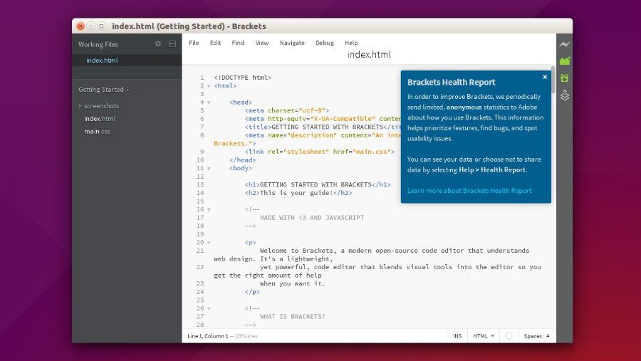 brackets text editor download for pc