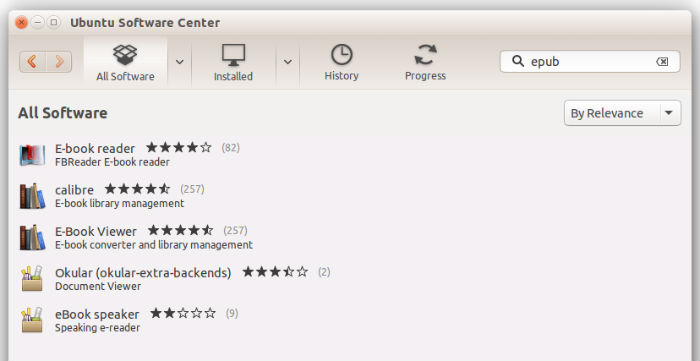 epub-ubuntu-software