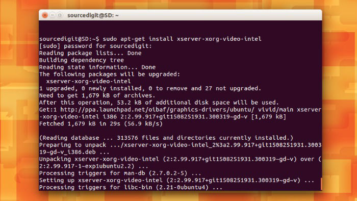 ubuntu install intel graphics driver gz