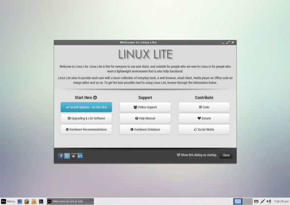 linux-lite-welcome
