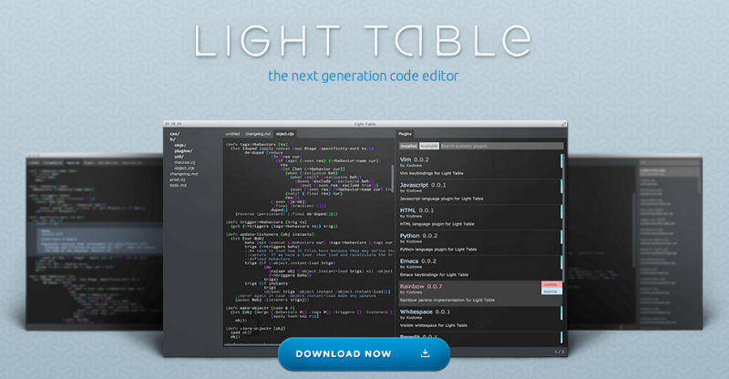 lighttable code folding