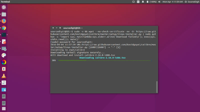 Calibre ubuntu не запускается