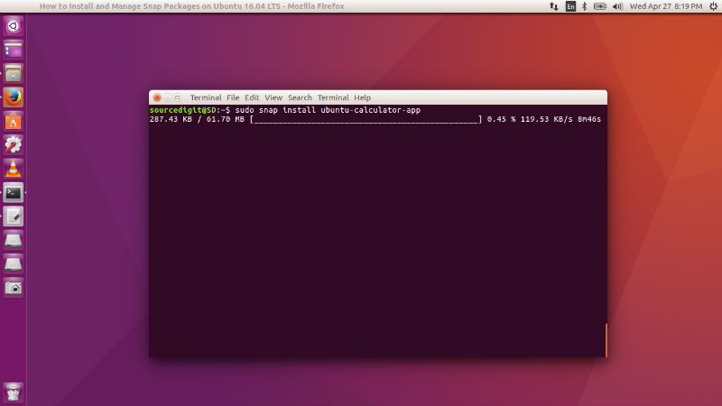 Ubuntu очистить кэш snap