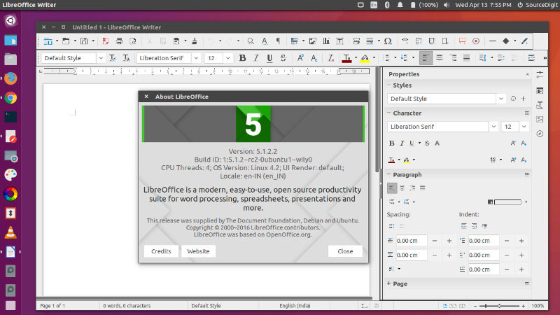 free instal LibreOffice 7.5.5