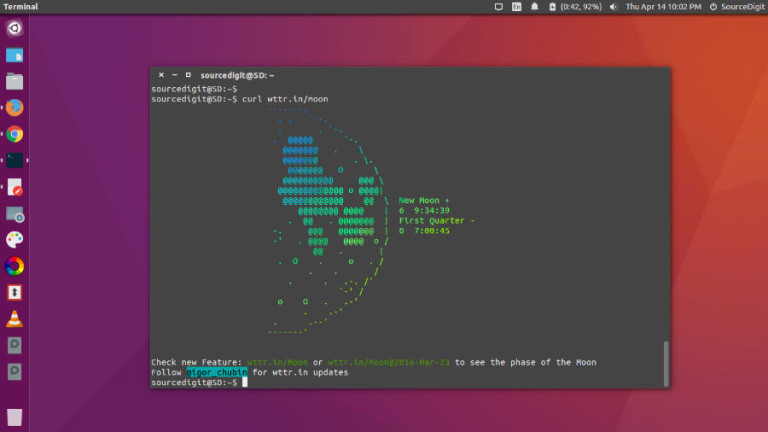 Install WTTR.IN - Command Line Ubuntu Weather Applet