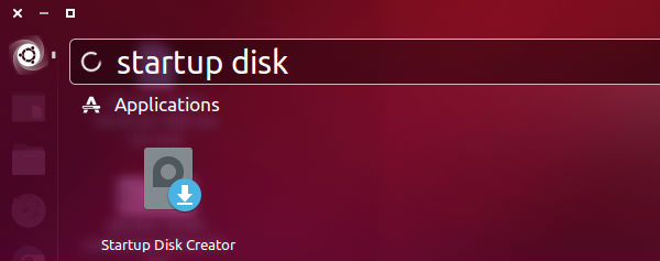 ubuntu startup disk creator install
