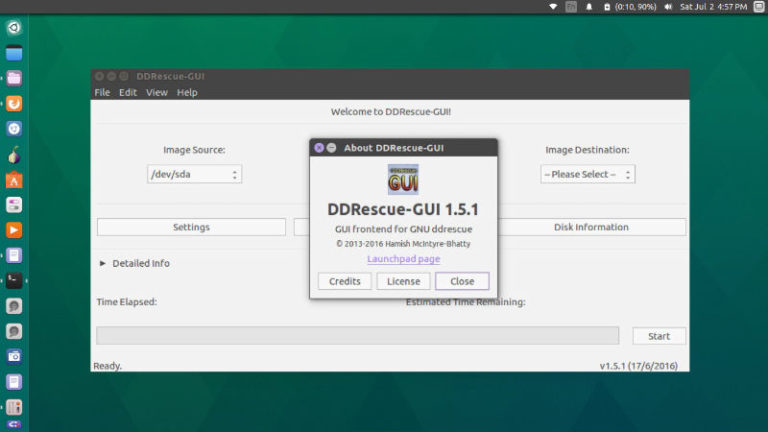 Install DDrescue Data Recovery Tool On Ubuntu 16.04