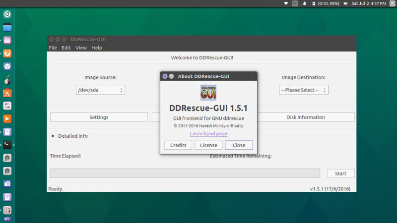 use ddrescue gui