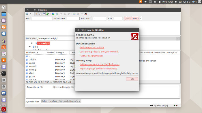 filezilla linux to windows