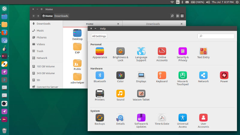 different ubuntu 16.04 themes