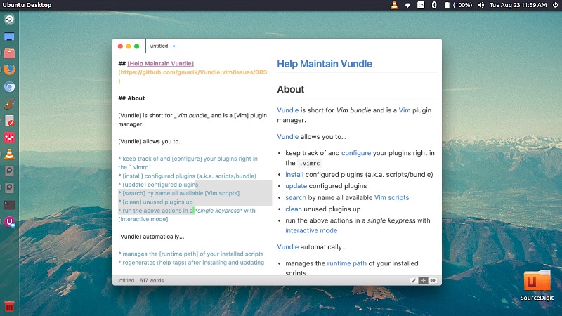 Markdown-Editor-Ubuntu