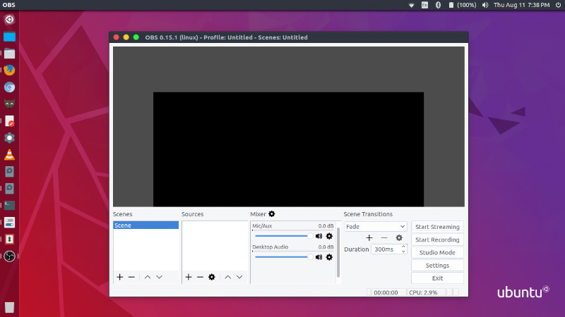 Install Open Broadcaster Software 'OBS-Studio' In Ubuntu 