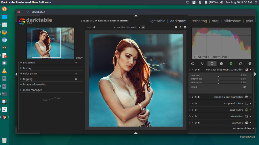 darktable 2.0 undo changes