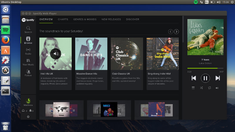 spotify web playter