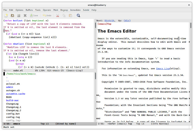 assignment to free variable emacs