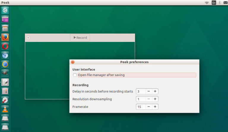 Install Peek GIF Screen Recorder On Ubuntu