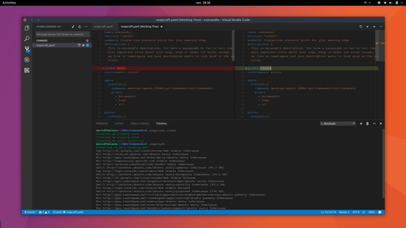 microsoft visual studio code ubuntu container