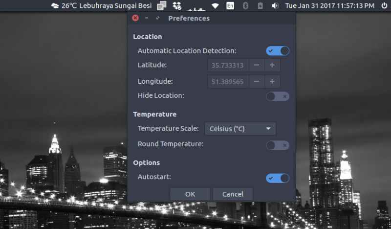 weather indicator ubuntu 14.04