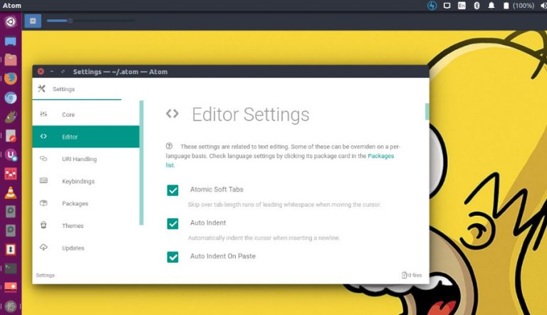 Install Atom Text Editor 1.38.1 on Ubuntu Linux