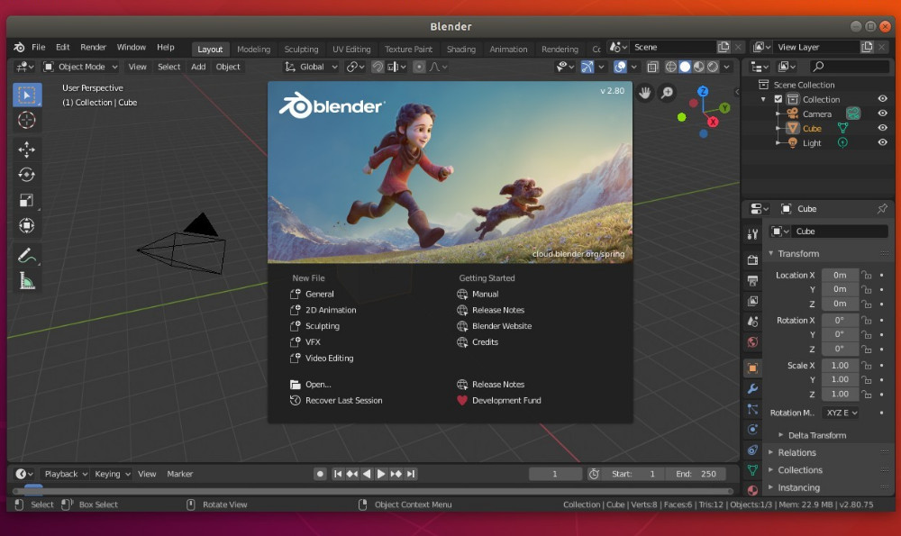 instal Blender 3D 3.6.4