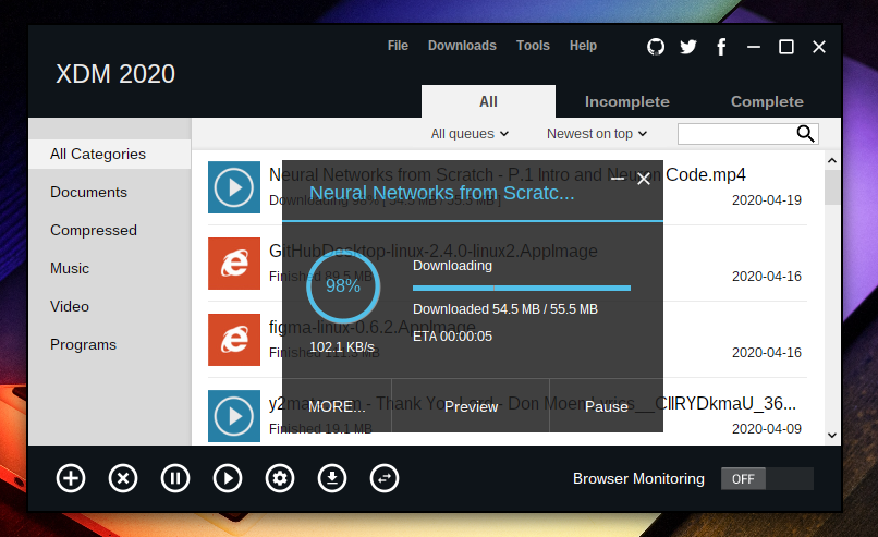 ubuntu download manager