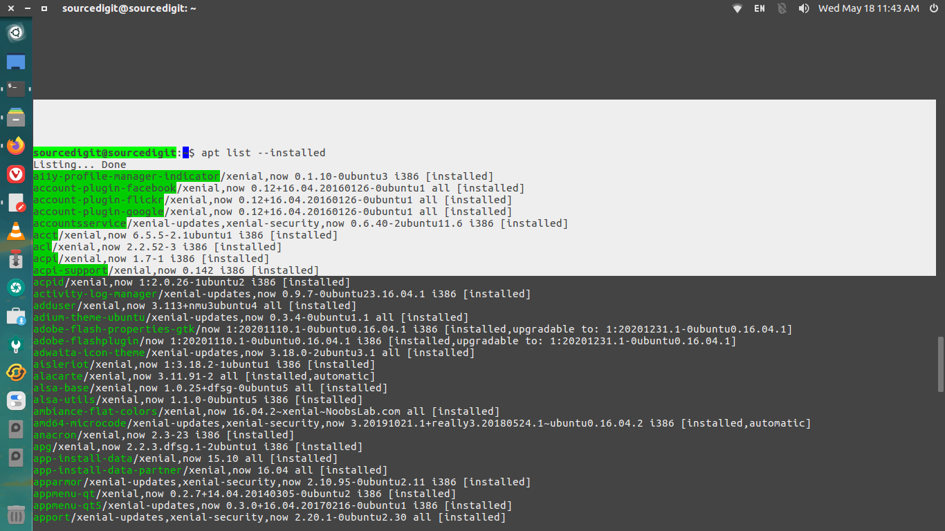 How To Check Installed Software In Ubuntu Terminal