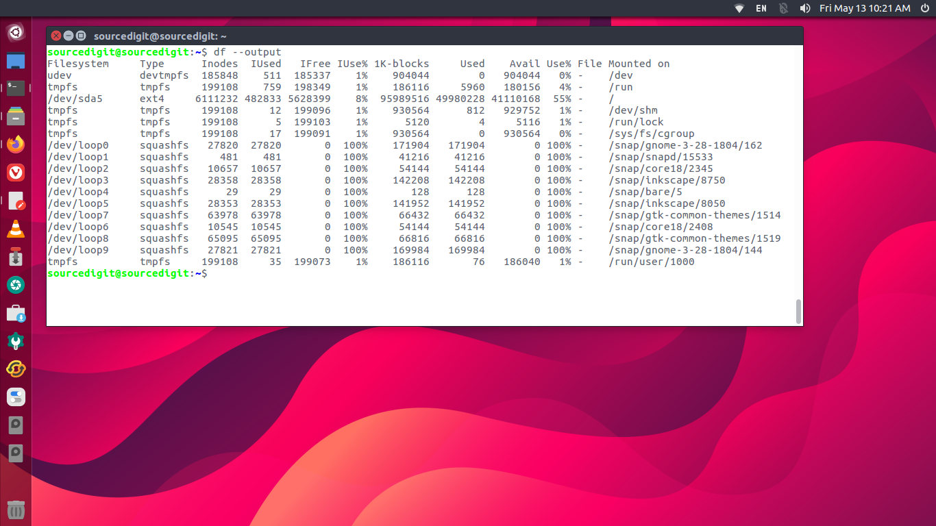 how-to-check-total-hard-disk-size-in-ubuntu-terminal