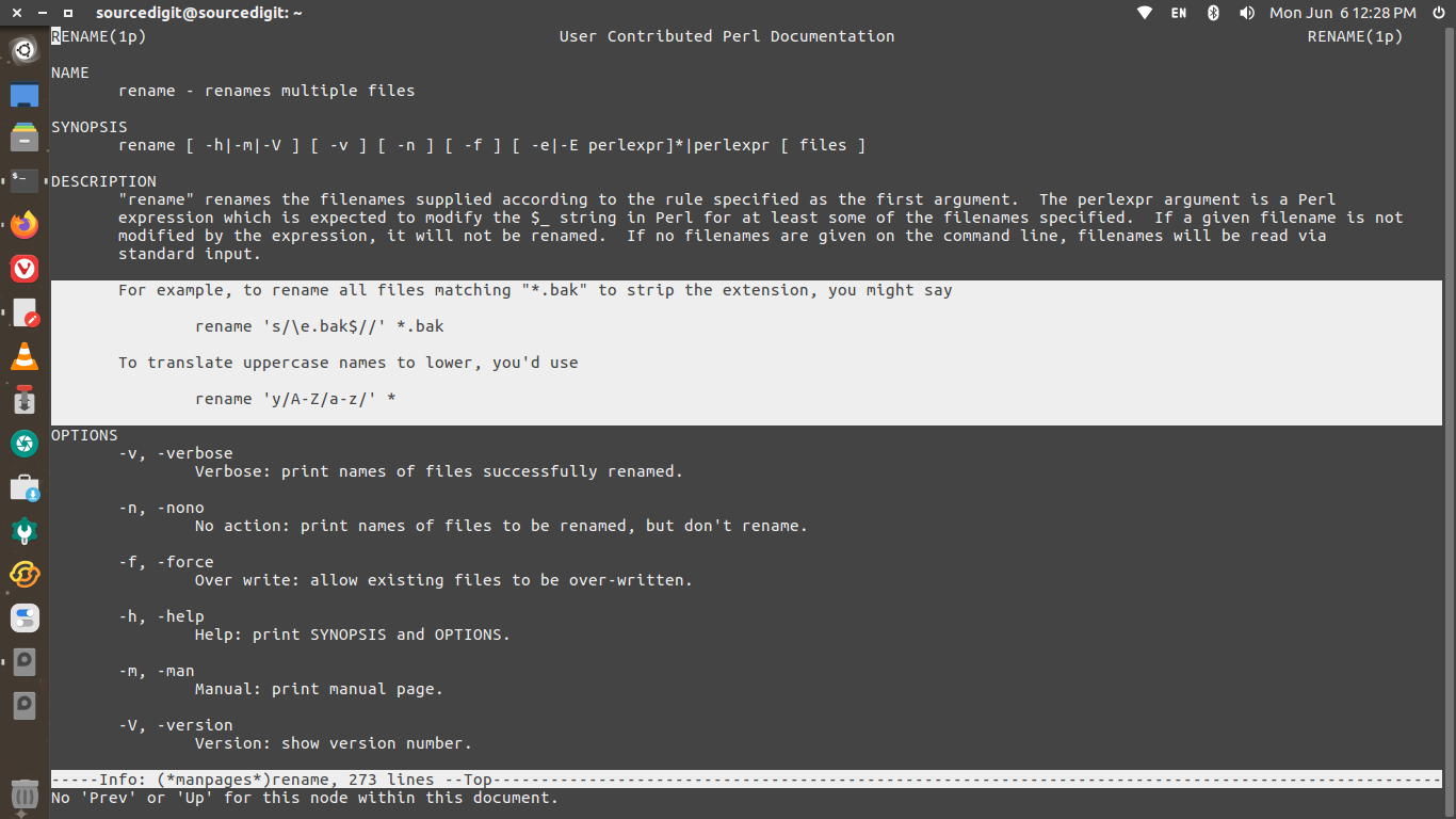 Command To Rename Multiple Files In Ubuntu Terminal