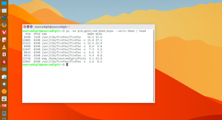 Linux Command To Check CPU And Memory Utilization In Percentage