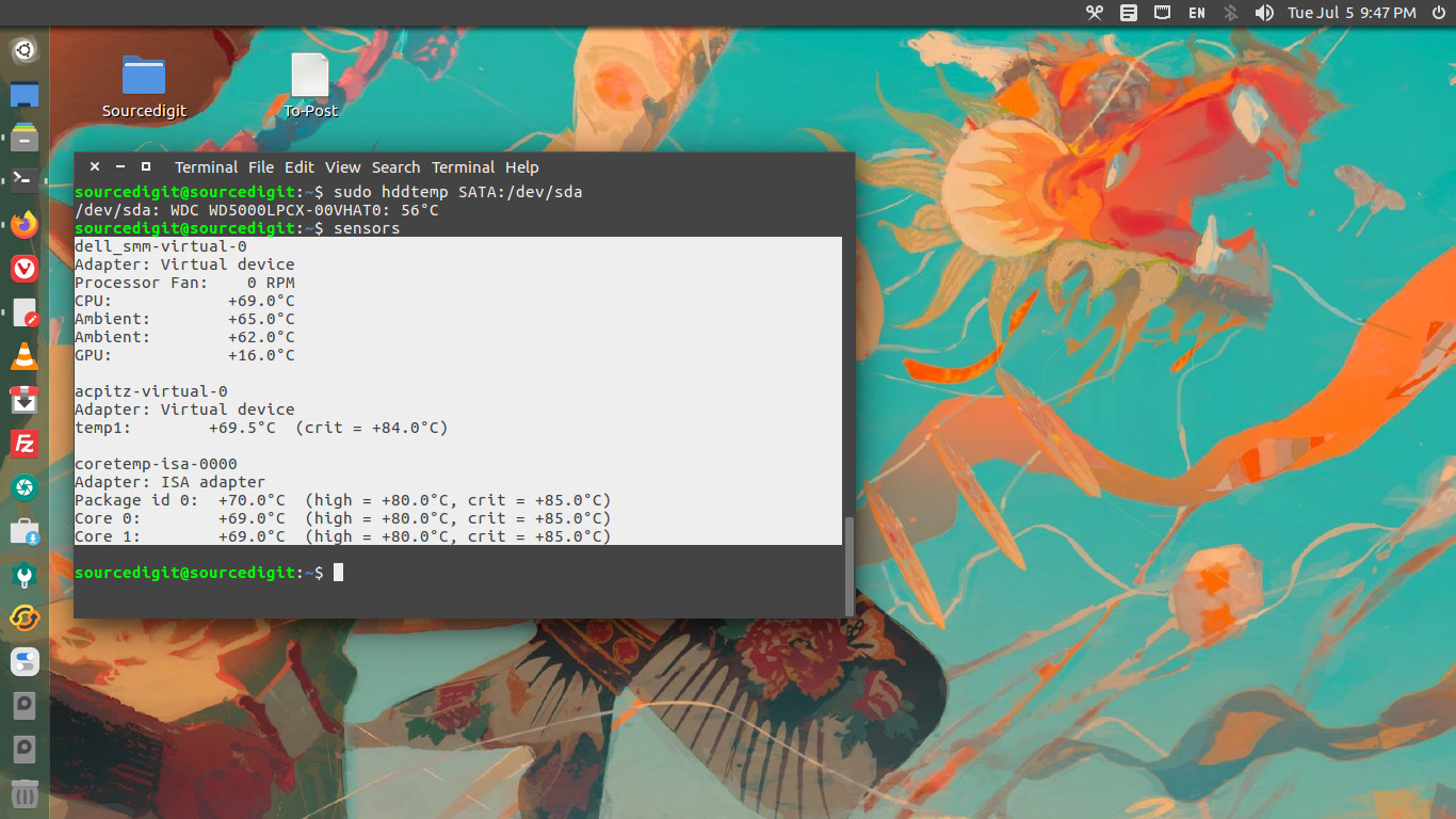 How To Check System Temperature In Linux Ubuntu Command Line